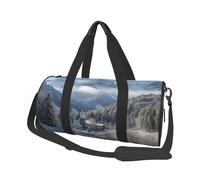 Borsone da viaggio colorato balena su arcobaleno Weekender borsa da notte per uomo donna borsa da palestra sportiva di grande capacità borsa da palestra in tela borse da viaggio per yoga, Paesaggio