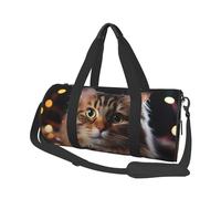 Borsone da viaggio colorato balena su arcobaleno Weekender borsa da notte per uomo donna borsa da palestra sportiva di grande capacità borsa da palestra in tela borse da viaggio per yoga, Luci di