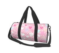 Borsone da viaggio colorato con cuori arcobaleno, borsa da palestra per uomini e donne, borsone sportivo, bagaglio a mano per viaggi di fine settimana, lavoro, campeggio