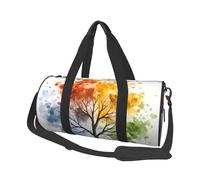 Borsone da viaggio con albero quattro stagioni, borsa da palestra per uomini e donne, borsone sportivo, bagaglio a mano per viaggi di fine settimana, lavoro, campeggio