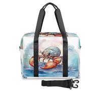 Borsone da viaggio con animali eremita granchio, per donne e uomini, per il fine settimana e la notte, 32 l, grande, borsa da cabina per sport, palestra, yoga, Colore, 32L, Organizer per borse