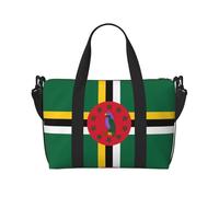 Borsone da viaggio con bandiera del Commonwealth della Dominica, 40 l, con tracolla regolabile, ideale per palestra, sport, pesca, caccia, viaggi
