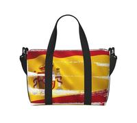 Borsone da viaggio con bandiera della Spagna, 40 l, con tracolla regolabile, ideale per palestra, sport, pesca, caccia, viaggi