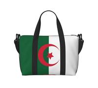 Borsone da viaggio con bandiera dell'Algeria, leggero, da portare con sé, per uomo e donna, borsa impermeabile per la notte in palestra