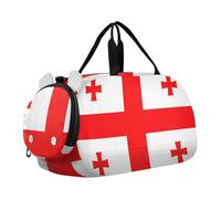 Borsone da viaggio con bandiera dell'Eritrea per ragazzi e bambini, borse da viaggio per ragazze, borsa da viaggio, palestra, bagagli per bambini, Bandiera della Georgia, classico