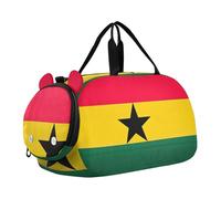 Borsone da viaggio con bandiera dell'Eritrea per ragazzi e bambini, borse da viaggio per ragazze, borsa da viaggio, palestra, bagagli per bambini, Bandiera del Ghana, classico