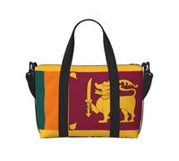 Borsone da viaggio con bandiera dello Sri Lanka, leggero, da portare con sé, per uomini e donne, borsa impermeabile per la notte in palestra