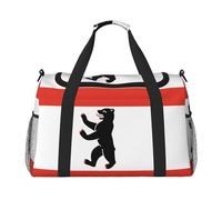 Borsone da viaggio con bandiera di Berlino, borse per il fine settimana per uomini e donne, adatto per viaggi e attività all'aperto