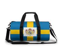Borsone da viaggio con bandiera reale della Svezia, borsa sportiva da palestra, leggera, per uomo e donna, Stile:, 17.7in/9in/9in, MHXYZHW