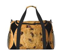 Borsone da viaggio con biscotti al cioccolato, borsa da weekend, weekend, per la notte, per allenamento, sport, ospedale