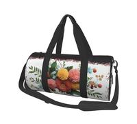 Borsone da viaggio con bulldog inglese-bulldog borsa da notte per uomo donna borsa da palestra sportiva di grande capacità borse da viaggio per yoga, Bouquet di fiori, Taglia unica