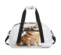 Borsone da viaggio con cane chihuahua, per donne, uomini, bambini, ragazze, ragazzi, durante la notte, weekender, borsa da viaggio da 24 litri, per sport, palestra, pratica, Colore, 24 L, Organizer