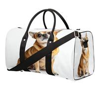 Borsone da viaggio con cane chihuahua, per donne, uomini, ragazze, ragazzi, weekend, pernottamento, 22,7 l, borsa da cabina per sport, palestra, yoga, Colore, 22.7L, Organizer per borse