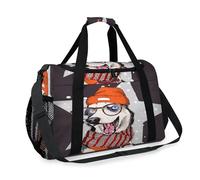 Borsone da viaggio con cane Star Husky, per ragazze, ragazzi, donne, uomini, cani, divertente, per fine settimana, per la notte, borsa a tracolla, borsa a tracolla per viaggi, sport, palestra