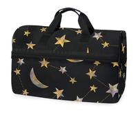Borsone da viaggio con costellazioni acquerellabili, luna, stella, per uomini, donne, ragazzi, ragazze, adolescenti, borsa da palestra oversize con scomparto per scarpe, per la notte, il fine
