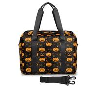 Borsone da viaggio con fantasmi di zucca di Halloween, per donne e uomini, borse da notte per il fine settimana, 32 l, grande, borsa da cabina per sport, palestra, yoga, Colore, 32L, Organizer per