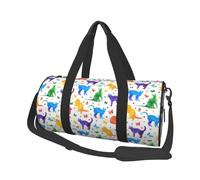 Borsone da viaggio con farfalla a pois e gatto, borsa sportiva da palestra per donne e uomini, borsa da viaggio per sport, viaggi, weekender, allenamento, per esercizi, yoga, ciclismo, nuoto,