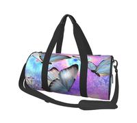 Borsone da viaggio con fiori colorati farfalla borsa da palestra per donne e uomini borsa da palestra sportiva da viaggio borsone da viaggio borsa da allenamento per esercizi, yoga, ciclismo, nuoto,