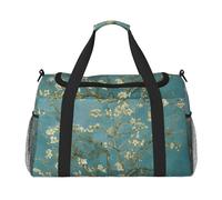 Borsone da viaggio con fiori di mandorlo, borsa per il fine settimana, borsa a mano, per allenamento, sport, ospedale