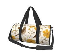 Borsone da viaggio con fiori selvatici gialli autunnali borsa da palestra per uomini e donne, borsone sportivo, bagaglio a mano per viaggi di fine settimana, lavoro, campeggio
