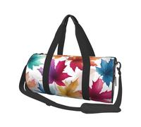 Borsone da viaggio con foglie d'acero colorate, per autunno e autunno, borsa da palestra per uomini e donne, borsone sportivo, bagaglio a mano per viaggi di fine settimana, lavoro, campeggio