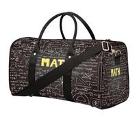 Borsone da viaggio con formula matematica, per donne, uomini, bambini, ragazze, ragazzi, matematica, 22,7 l, borsa a tracolla per sport, palestra, viaggi, Colore, 22.7 L, Organizer per borse
