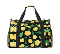 Borsone da viaggio con frutta e limone, borsa per il fine settimana, borsa a mano, per allenamento, sport, ospedale