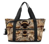 Borsone da viaggio con gatto che cavalca la galassia di dinosauro, borsa espandibile per il fine settimana, borsa impermeabile per sport, palestra, ospedale, Multicolore 19, taglia unica, Borsone da