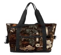 Borsone da viaggio con gatto che cavalca la galassia di dinosauro, borsa espandibile per il fine settimana, borsa impermeabile per sport, palestra, ospedale, Multicolore 18, taglia unica, Borsone da