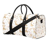 Borsone da viaggio con giraffe carine per donne, uomini, ragazze, ragazzi, weekend, pernottamento, 22,7 l, borsa da cabina per sport, palestra, yoga, Colore, 22.7L, Organizer per borse
