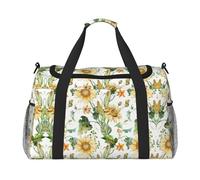 Borsone da viaggio con girasole e mais, borsa per il fine settimana, borsa da viaggio, borsa a mano per allenamento, sport, ospedale