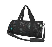 Borsone da viaggio con illustrazione astratta di scienza chimica con stampa 3D, borsa da palestra pieghevole, borsa da palestra per il fine settimana durante la notte, borsa da donna, grande borsa da