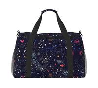 Borsone da viaggio con mappa della costellazione delle stelle, borsa per il fine settimana, borsa da viaggio, borsa a mano per allenamento, sport, ospedale