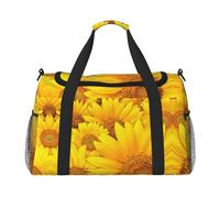 Borsone da viaggio con molti girasoli, borsa per il fine settimana, borsa da viaggio, borsa a mano, allenamento, sport, ospedale