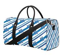 Borsone da viaggio con motivo a stelle a righe per donne, uomini, ragazze, ragazzi, weekend, pernottamento, 22,7 l, borsa da cabina per sport, palestra, yoga, Colore, 22.7L, Organizer per borse