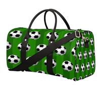 Borsone da viaggio con motivo palla da calcio, per donne, uomini, bambini, ragazze, ragazzi, 22,7 l, borsa da viaggio per fine settimana e pernottamento, borsa a tracolla per sport, palestra, viaggi,