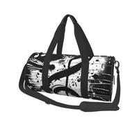 Borsone da viaggio con note musicali ad acquerello, borsa da palestra vintage per uomini e donne, borsone sportivo, bagaglio a mano per viaggi di fine settimana, lavoro, campeggio
