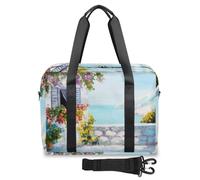 Borsone da viaggio con paesaggio marino dipinto a olio per donne, uomini, ragazze e ragazzi, borsa da viaggio per il fine settimana da 32 l, borsa grande da cabina per viaggi, sport, palestra, Colore,