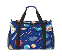 Borsone da viaggio con palla sportiva, basket, baseball, palestra, pernottamento, weekender, per uomini e donne, leggero, bagaglio a mano per allenamento e vacanze