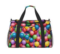 Borsone da viaggio con palloncini colorati blu cielo grande pieghevole impermeabile borsa da notte borsa da spiaggia nuoto piscina sport palestra