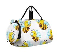 Borsone da viaggio con panda e avocado carino per ragazzi durante la notte Weekender borsone da ragazza borsone da viaggio borsa sportiva da ballo, Carino Cartoon Api, classico