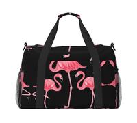 Borsone da viaggio con quattro fenicotteri per il fine settimana, borsa da viaggio, borsa a mano per allenamento, sport, ospedale