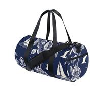 Borsone da viaggio con rose nautiche in stile oceano e spiaggia, safari, borsa da viaggio impermeabile