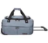 Borsone da viaggio con rotelle, House Of Leather, borsa a rotelle, taglia media, per il weekend, borsone da viaggio HOL214, Grigio, M