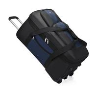Borsone da Viaggio con Ruote Borsa da viaggio in tessuto Oxford con ruote multiple, grande capacità, espandibile, con funzione asciugamano, borsa da trasloco, valigia da viaggio(Blue)