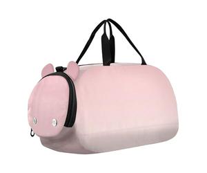 Borsone da viaggio con sfumatura rosa cipria per ragazzi durante la notte Weekender Duffel Borse da viaggio per ragazze Tote Kids Duffle Bag, Rosa Blush Floreale Bianco Sfumato, classico
