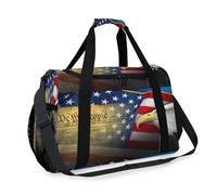 Borsone da viaggio con simboli patriottici americani per ragazze ragazzi donne uomini America Weekend borsa a tracolla tote bagaglio a mano per viaggi sport palestra