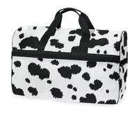 Borsone da viaggio con stampa a pois dalmata per uomini, donne, ragazzi e adolescenti, borsa sportiva oversize con scomparto per scarpe, per la notte, il fine settimana, yoga, allenamento, borsa da