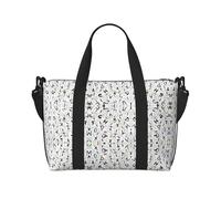 Borsone da viaggio con stampa a righe e luce, pieghevole, adatto per viaggi, lavoro, palestra, ecc