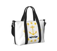 Borsone da viaggio con stampa bandiera del Rhode Island, borsa a tracolla portatile per viaggi, palestra, yoga